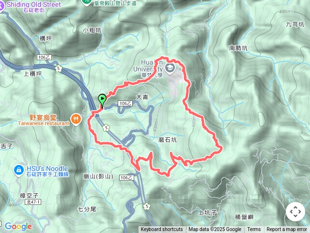 大崙古道-崩山大崙-石碇大崙-磨石坑山O型