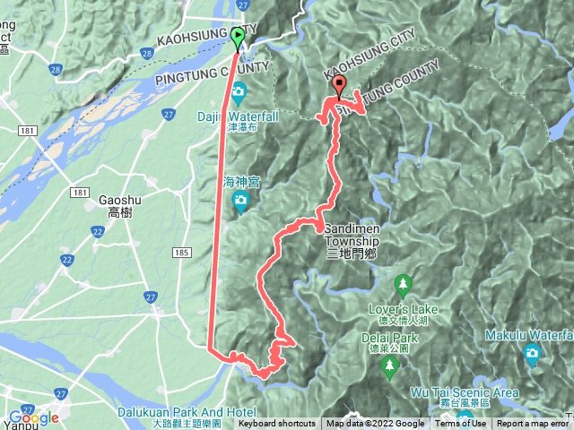 尾寮山東側登山步道