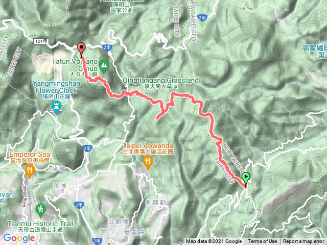 陽明山東西大縱走東段