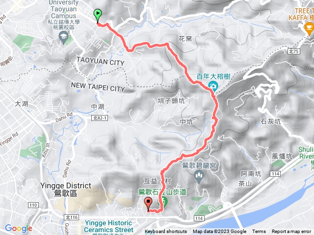 福源山步道上山至鶯歌石步道下山