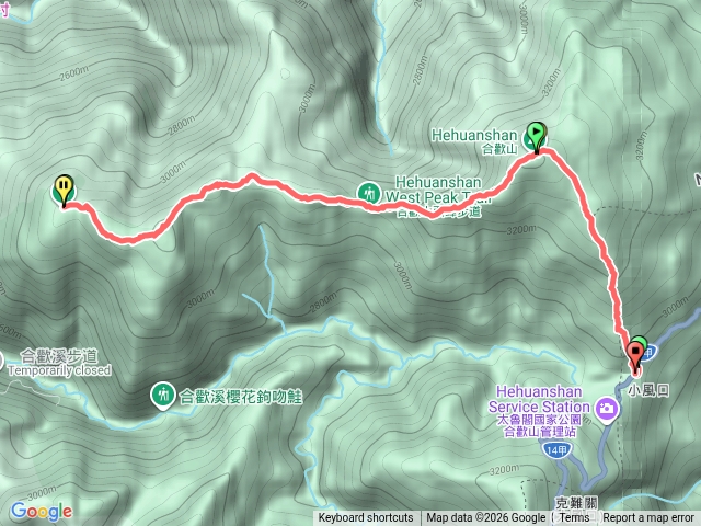 二刷合歡山北西北