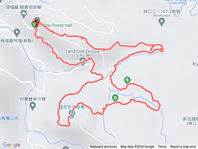 頂福巖森林步道(林口森林步道)-林口工一工業區 林口溪下接步道