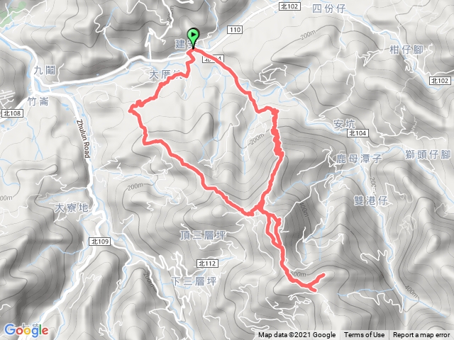 2021/4/5大厝坑山-竹崙山-雙港仔山-麒麟山O繞