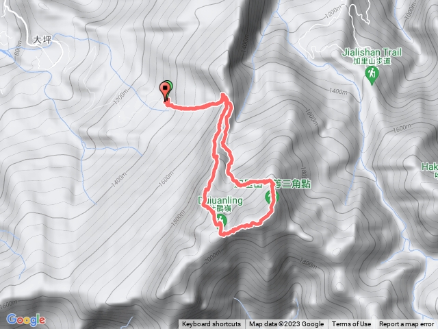 加里山大坪登山口