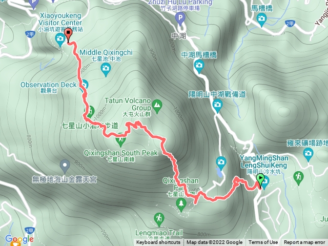 220710七星山主、東峰 小油坑→冷水坑→七星東峰→七山主峰→小油坑