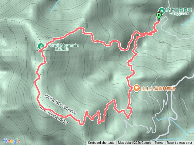 新竹五峰 鵝公髻山o型預覽圖