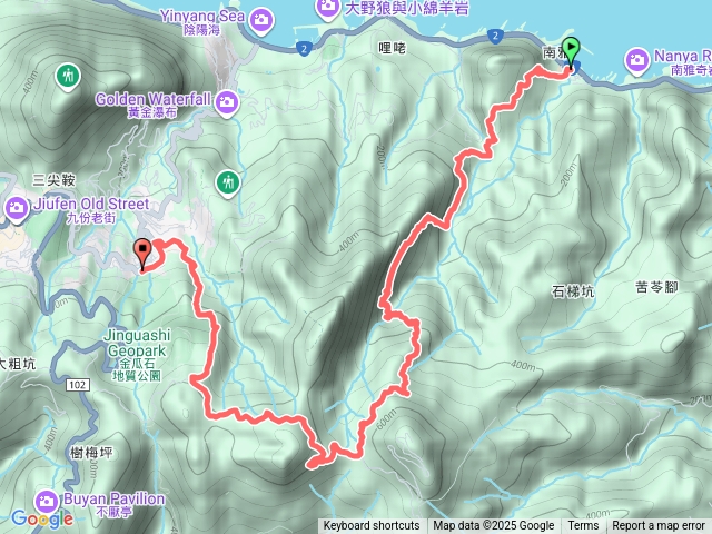 202511081525 小錐麓古道(時雨水管路) 半屏大瀑布出草山戰備道預覽圖