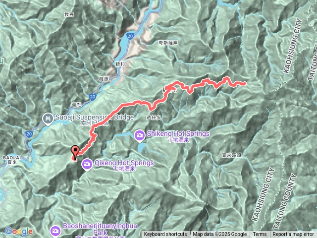 小關山林道檢查站7.2K至神池來回預覽圖