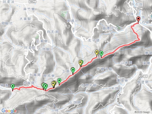 筆架山連峰(草楠大榕樹-石碇