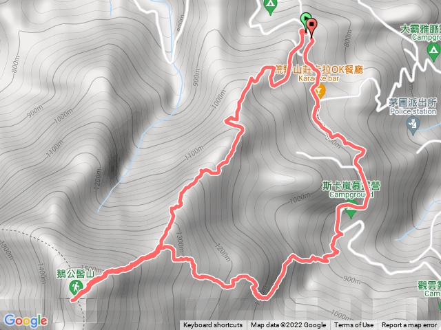 鵝公髻山O型（回程是新路線，稍難）