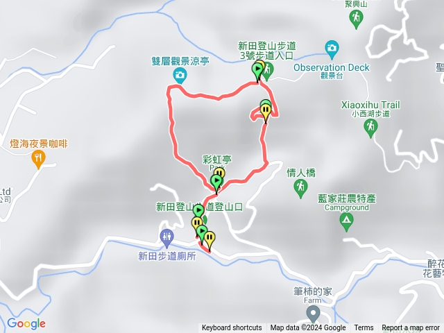 新田登山2號上，1號下