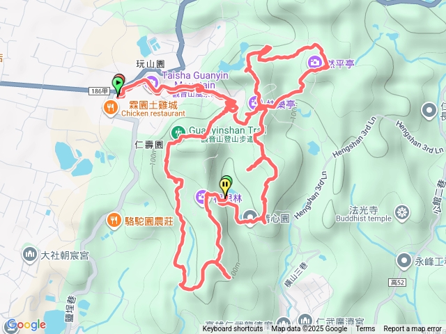 大社觀音山15連峰安全路線