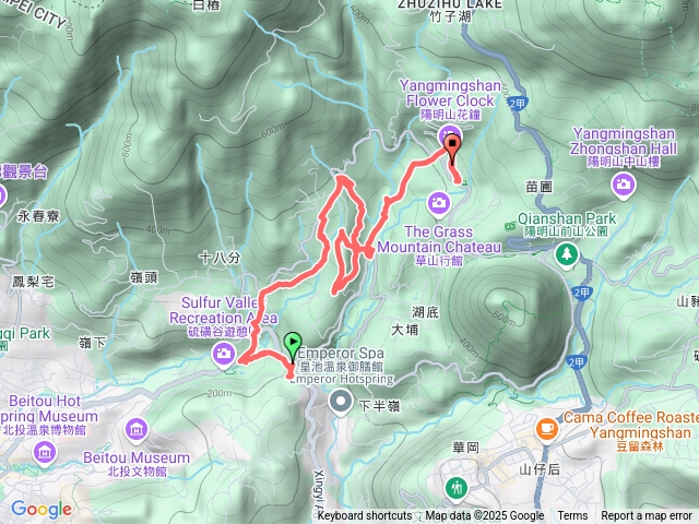 惇敘工商-風尾步道-十八挖水圳步道-東昇步道-鼎筆橋步道-陽峰古道-花鐘