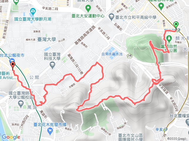 1090411台北天際線第2-1段尾段：中埔山、芳蘭山、蟾蜍山下公館