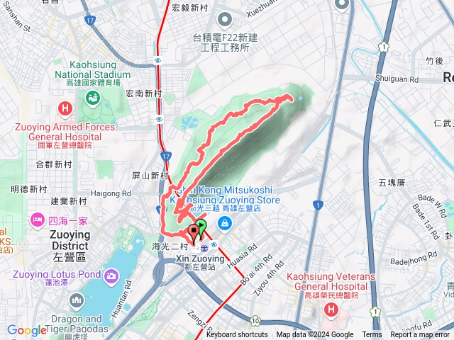 高雄半屏山觀景台、最高點、北峰碉堡預覽圖