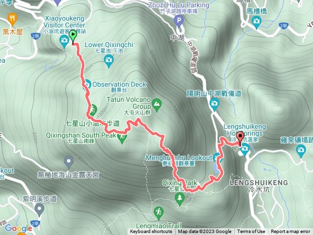 七星山-小油坑、主峰、東峰、夢幻湖