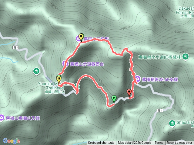 鳶嘴稍來中O一日遊預覽圖