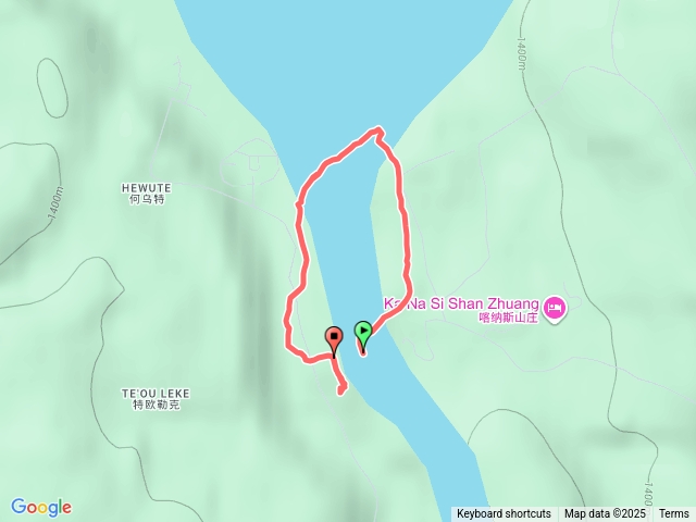 北疆 喀納斯保護區：喀納斯湖湖濱步道(雨)