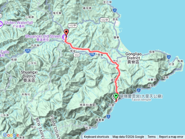 淡蘭古道北路第五段大里火車站到雙溪火車站預覽圖