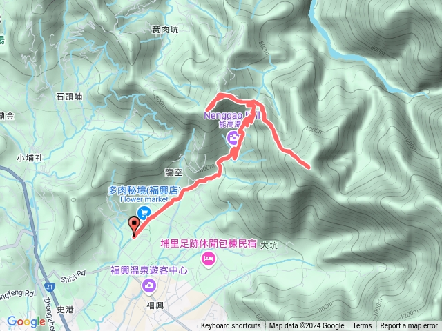 南投頂猴洞山能高瀑布·