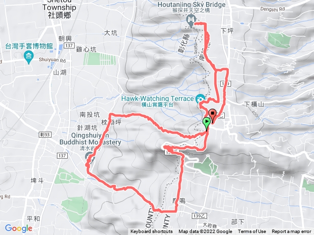 橫山、十八彎古道、山湖步道、猴探井遊憩區
