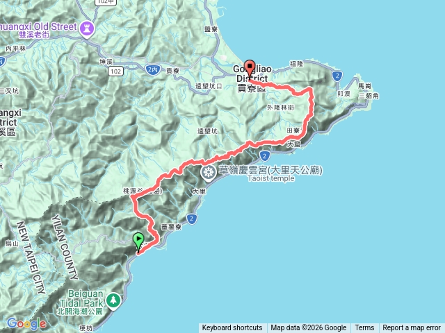 雪山尾稜大全段大溪到福隆14連峰縱走預覽圖
