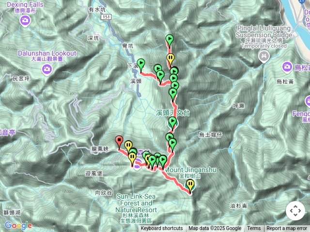 鳳金縱走+嶺頭山