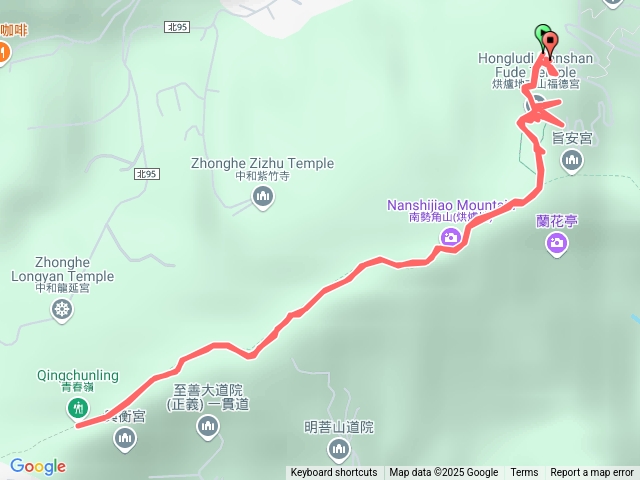 烘爐地走南勢角山、青春嶺來回預覽圖