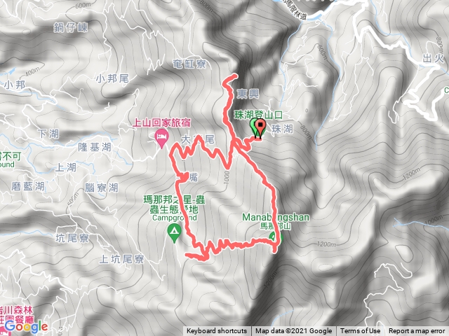 馬拉邦山/ 細道邦山 / 珠湖上