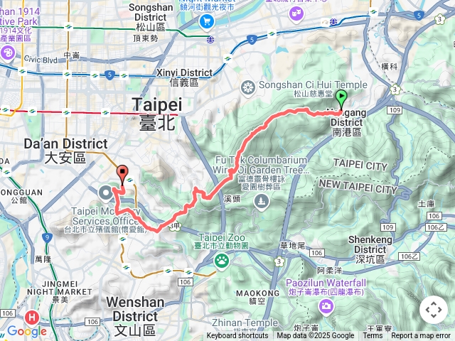 【任務一】ok-2025臺北大縱走臺北大縱走第六段：中華科技大學至捷運麟光站202503010937