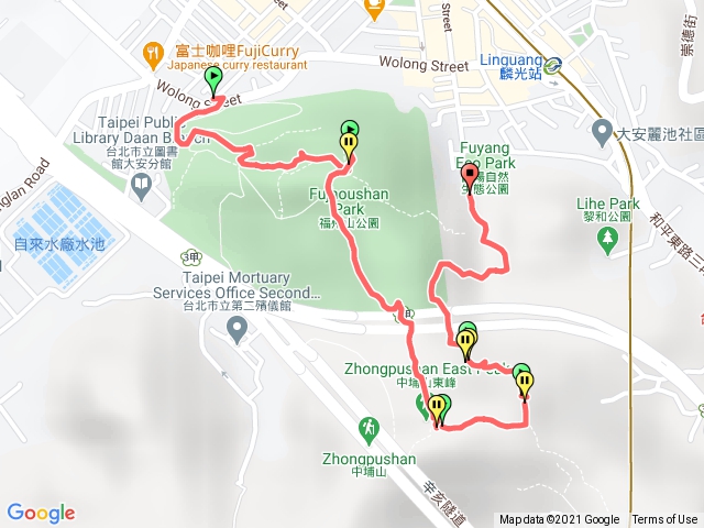 福州山、中埔山、富陽生態公園