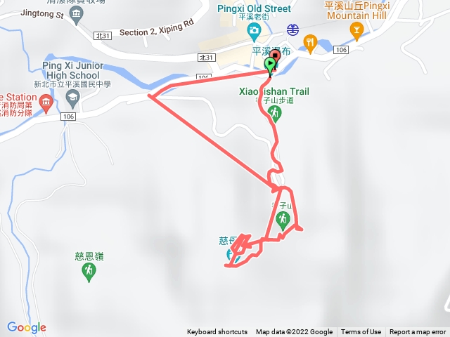 孝子山＋慈母峰＋普陀山 (環狀路線)