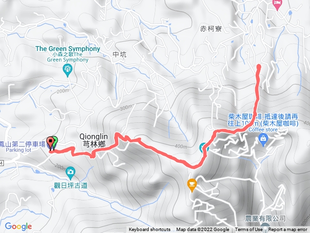 P2-代勸堂-飛鳳山-中坑山-板根樹（原路去回）