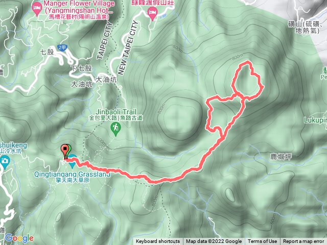 翠翠谷、榮潤古道後段、磺嘴山、磺嘴池、磺嘴山北峰、磺嘴山西峰8字串行