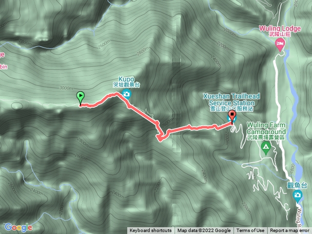 1111115雪山東峰至登山口