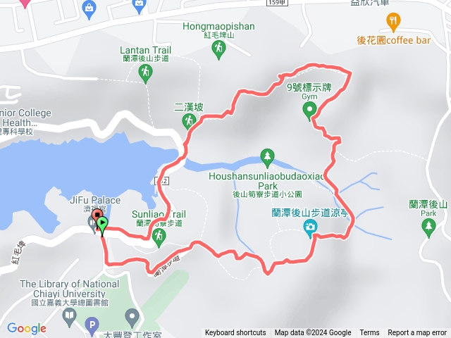 蘭潭後山步道 濟福宮 二漢坡