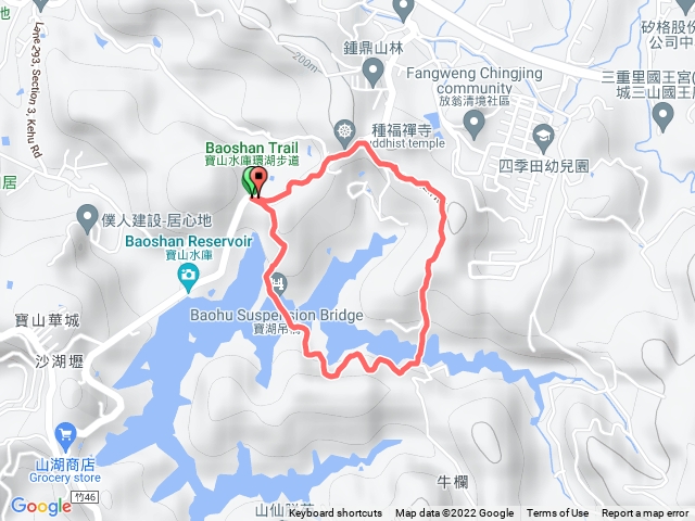 寶山水庫環湖步道（逆時針）