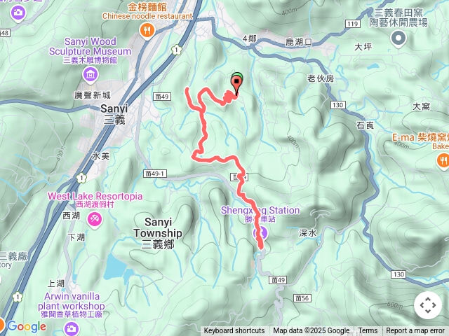 三義佛頂山朝聖寺-勝興車站