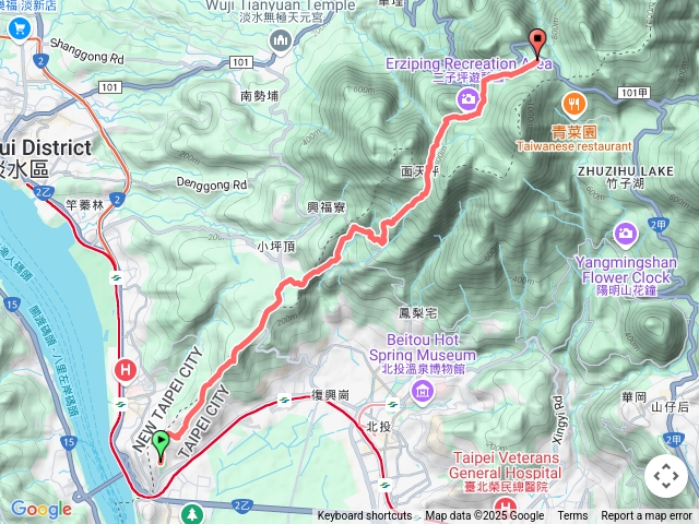 【任務一】2025臺北大縱走臺北大縱走第一段：關渡至二子坪202505031105