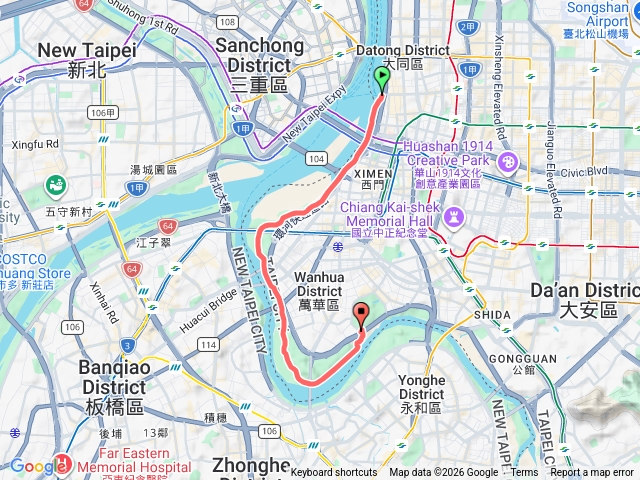 大稻埕到马场町骑行預覽圖