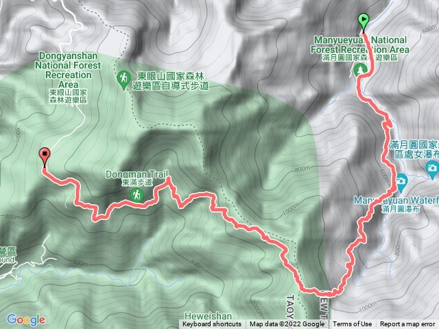 東滿步道(滿月圓至東眼山)