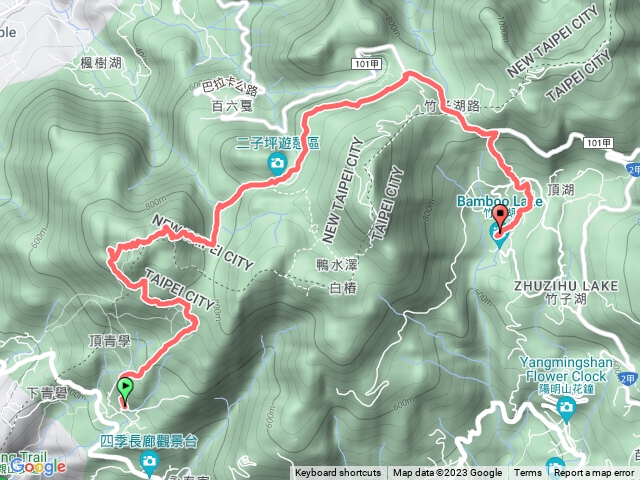 台北大縱走第二段向天面天下竹子湖