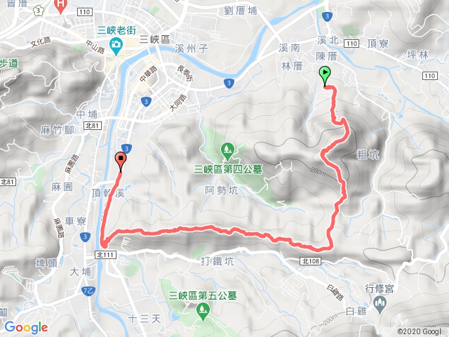 三峽天南寺連走溪南尖山、王公坑山