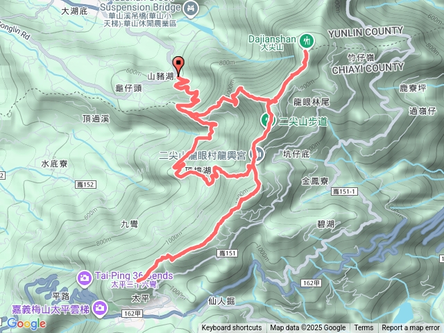 雲嘉五連峰／大眾爺上、華山4-2下預覽圖