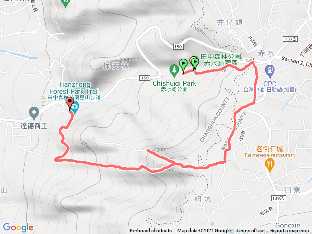 田中森林步道南段O型