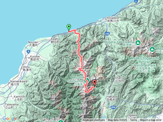 （日本）栂海～朝日白馬連峰