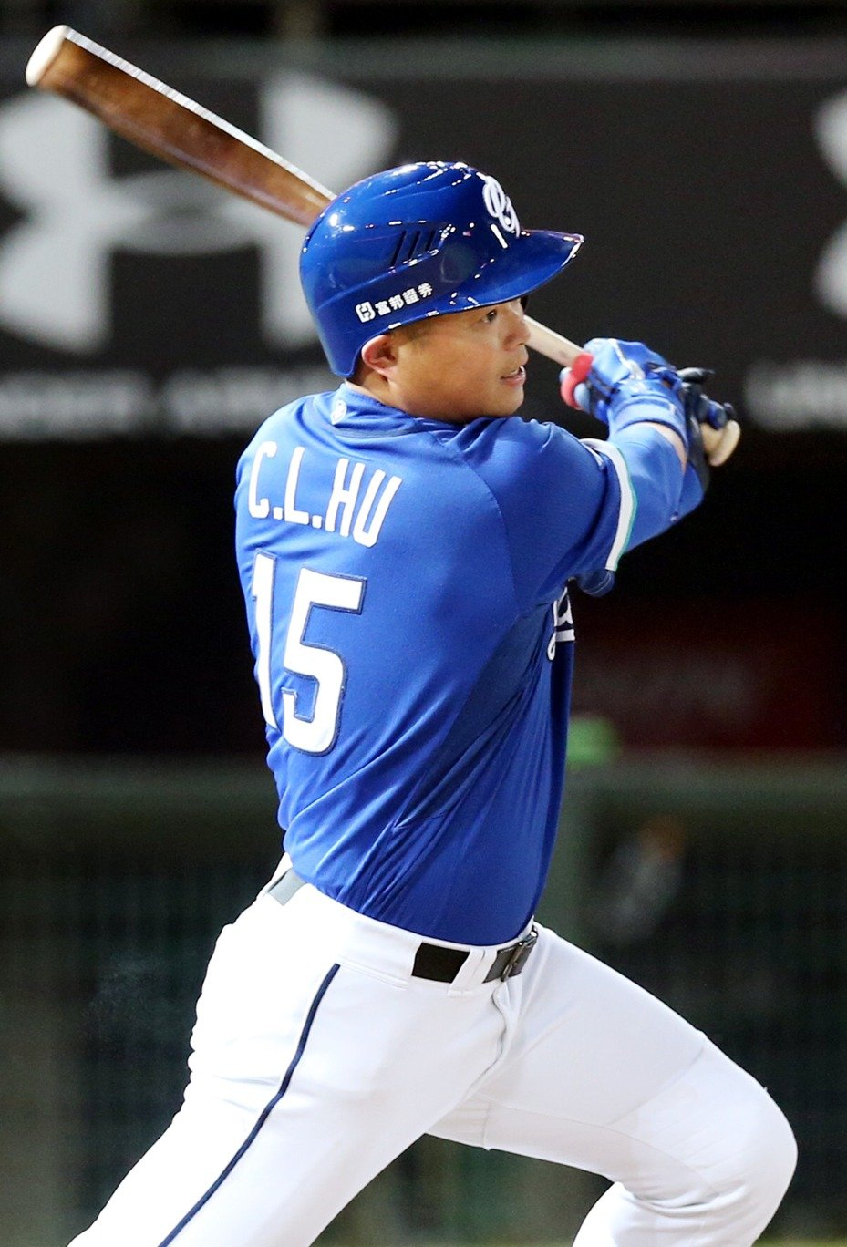 富邦悍將隊胡金龍的中職生涯千安,在今晚達成。 報系資料照/記者侯永全攝影 富邦悍將隊胡金龍的中職生涯千安,在今晚達成。 報系資料照/記者侯永全攝影