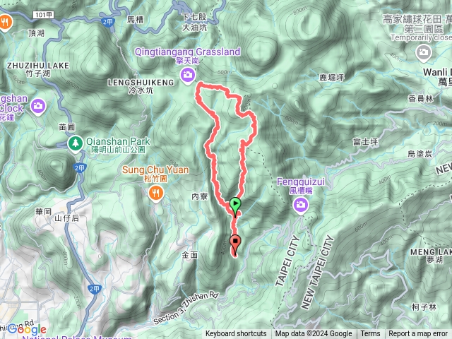 北五指山、內灣溪古道預覽圖