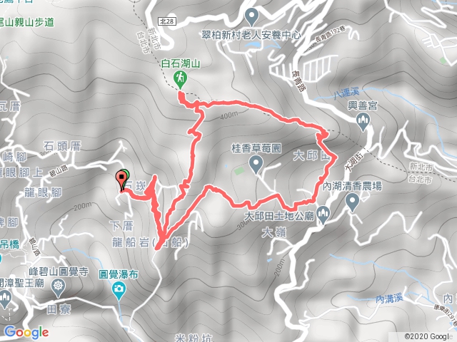 2018-07-01石崁-龍船岩-開眼山-白石湖山-大邱田山-石崁O型