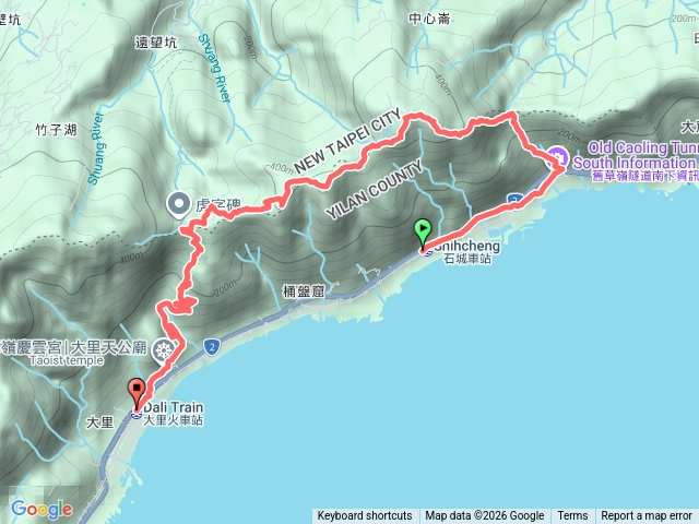 20260306頭城-雪山尾稜後段-石城-隆嶺古道-水頭土地公-福隆山-大湖山-桶盤堀尖東峰-桶盤堀尖-草嶺古道-大里